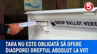 Țara nu este obligată să ofere diasporei dreptul absolut la vot