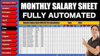 Salary Sheet in Excel | D.A , HRA, PF, ESI, GROSS SALARY | MS Excel