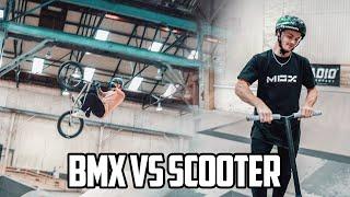 PRO BMX VS PRO SCOOTER RIDER JORDAN CLARK (3x WORLD CHAMPION!)