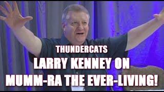 ThunderCats Lion-O Voice Actor Larry Kenney on Mumm-Ra Actor Earl Hammond during 80's Toy Expo.