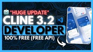 Cline v3.2 UPDATE: Fully FREE Autonomous AI Coding Agent! (FREE API - Sonnet 3.5, Planning Agent)