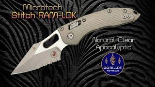 Microtech Stitch Ram-Lok Aluminum with New Natural Clear Finish