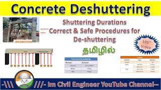 De-shuttering/Re-propping/Durations/Tamil/Safe sequence of removing Props @imcivilengineer