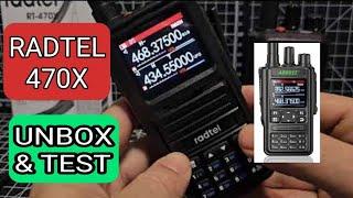 RADTEL 470X , AIRBAND Triband, PMR,GMRS - DUAL PTT , UNBOX & Test £22