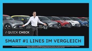 smart #1 Lines - DAS unterscheidet sich in der Ausstattung (Pro, Pro+, Premium, Pulse & BRABUS)*