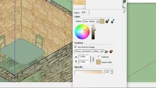 44.MODIFICAR MATERIALES EN SKETCHUP