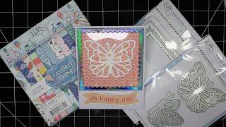 LDRS Creative "Large Butterfly" Dies Review & Simple Shaker Card Tutorial!