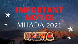 Important Notice MHADA Recruitment 2021