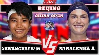 LIVE: Sabalenka  vs Sawangkaew • China Open 2024 #sabalenka  #tennis #atp #ChinaOpen #round2