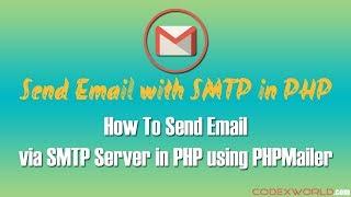 Send Email via SMTP Server in PHP using PHPMailer