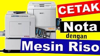 Cetak Nota Bon Faktur Dengan Mesin Riso