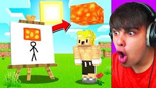 Trollee A Mi Amigo Dibujando en Minecraft!