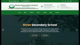 School Website Design using HTML CSS and Bootstrap । Programming with sushil