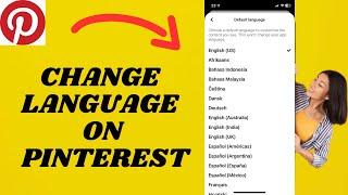 Change Language On Pinterest | Simple tutorial