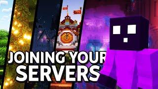 Joining my Subscribers' Minecraft Servers LIVE | 60K Special