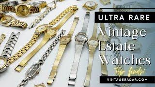 Ultra Rare Vintage Estate Watches Finds, Very Rare Seiko Quartz Watch Collection from the 80s & 90s