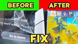 How To Fix PS5 Can't Load/Something Went Wrong (PlayStation Plus/Store Broken Icons)