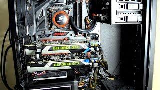 GTX 980 TI SLI Install   Power Up & Power Consumption Watts