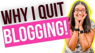 I QUIT BLOGGING AFTER 12 YEARS | BLOGGER DAILY LIFE