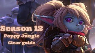 Season 12 Poppy Jungle Clear Guide and Runes