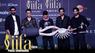 UNCUT - IIFA Awards 2024 - PRESS CONFERENCE | Shahrukh Khan,Karan Johar, Siddhant,Abhishek,Rana