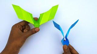 Learn How To Make Origami Flapping Bat | DIY Flapping Paper Bat | Moving Paper Toy Ideas