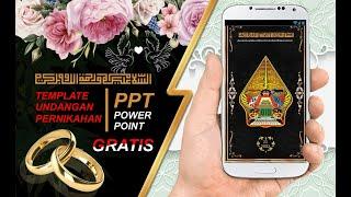 Template undangan pernikahan digital gratis | Wedding invitation Digital | Powerpoint PPT KODE-01