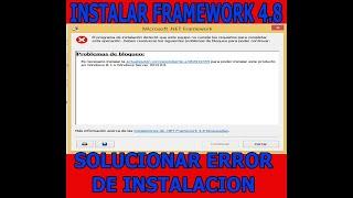 COMO DESCARGAR E INSTALAR NET FRAMEWORK  .NET 4.8 SIN ERRORES