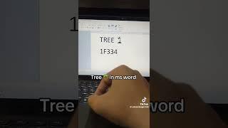 How make tree in Ms word// ms word mi tree Kesy print kere