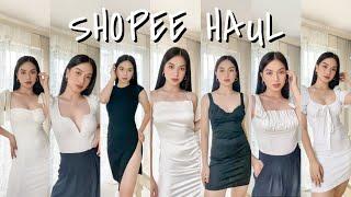 CLASSY BUT AFFORDABLE SHOPEE HAUL! | EXPENSIVE LOOKING BASIC & TRENDY TOPS + DRESSES! | Danah Asaña