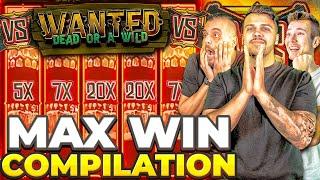 THE CRAZIEST WANTED DEAD OR A WILD MAX WIN COMPILATION EVER!!