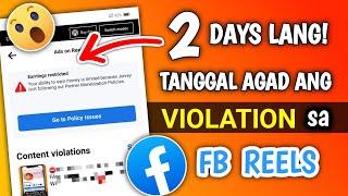 PAANO TANGGALIN ANG VIOLATION SA FACEBOOK REELS IN JUST 2 DAYS