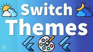 Switch Themes with Flutter Bloc - Dynamic Theming Tutorial (Dark & Light Theme)
