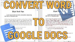 How To Convert Word To Google Docs in Minutes