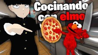 COMPETENCIA de COCINA con ELMO y MOB | VrChat