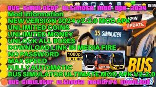 Bus Simulator Ultimate Mod Apk v2.2.0 || New Update 2024 || Unlimited Money and Gold  Unlock All