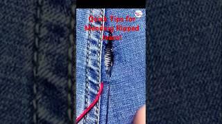 Quick Tips for Mending Ripped Jeans!#shortsviral #new