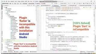 Plugin 'flutter' is incompatible with this installation Android Studio 3.6.3