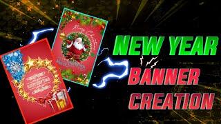 Amazing New year banner creation in pixelLab   first time in Malayalam full tutorial detailed video