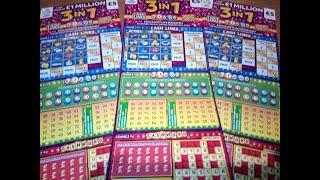 3x 3in1 Cash lines Bingo and Cahwords ️UK LOTTERY SCRATCHCARDS ️