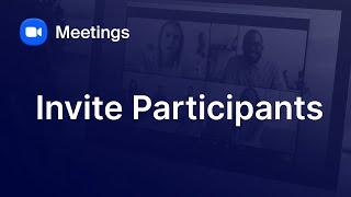 Invite Participants Before and During Zoom Meetings