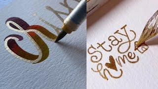 BEST CALLIGRAPHY DETAILING LETTERING WITH HANDLES MARKER