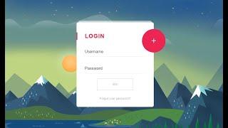 Animated Login Form using HTML & CSS & JQuery with Code