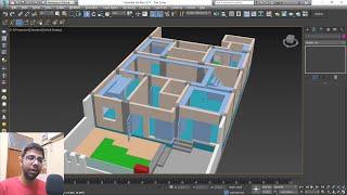 Complete Floor plan and Front Elevation Design Part 4 | 3Ds Max Tutorial in Hindi | Allrounder Bhai