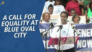 Community demands fair wages, long-term benefits at Blue Oval City