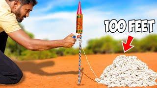 Can Rocket Lift 100Ft Rope? | Rocket Power | Sivakasi Crackers 2022 | Mad Brothers
