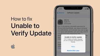 Unable To Verify Update Error Fix on iPhone & iPad