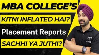 MBA College's Placement Reports Ka Sach [Kitni Inflate Hoti Hai Reports] #mba #mbapreparation