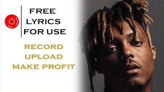 [FREE LYRICS] Rap Like Juice WRLD - FREE TO USE - BEST RAP LYRICS FOR FREE- FREE UNUSED RAP -