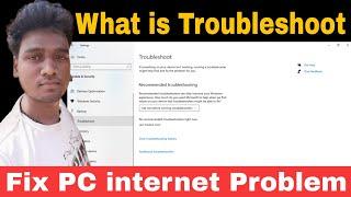 What is Troubleshoot and how to use | Fix internet problem on windows 10 PC | The AB